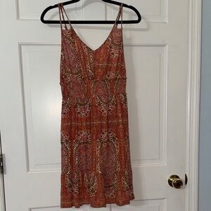 Myra Bag Terracotta Paisley Mini Dress